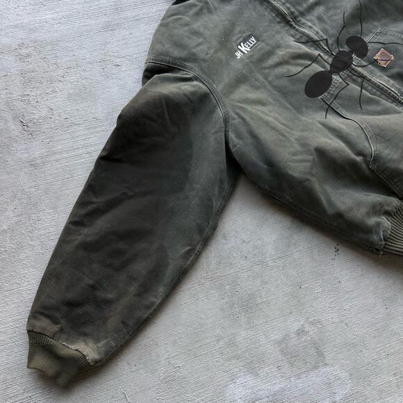 Vintage Y2K Carhartt J131 MOS green work wear jacket - Picture 7 of 8